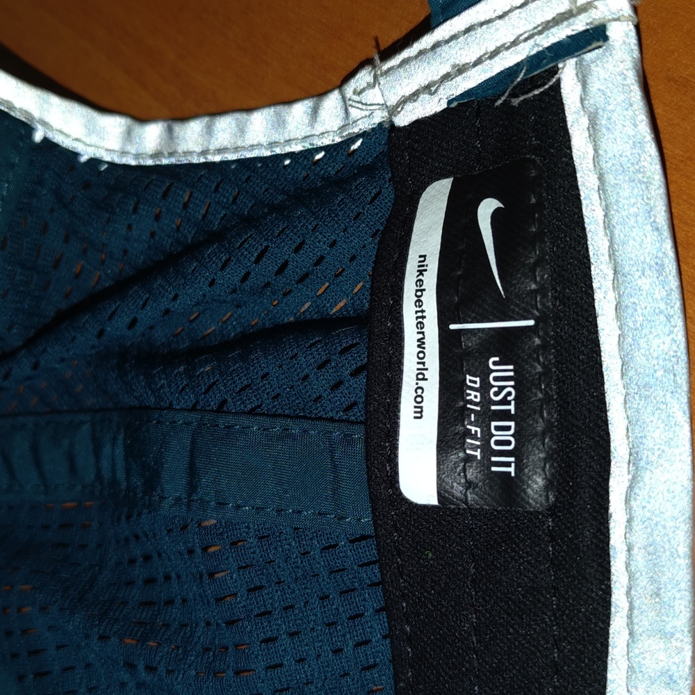 Nike Just Do It Dri-Fit Yoga Gym Running Adult Adjustable Hat Cap Green Silver - Picture 7 of 8